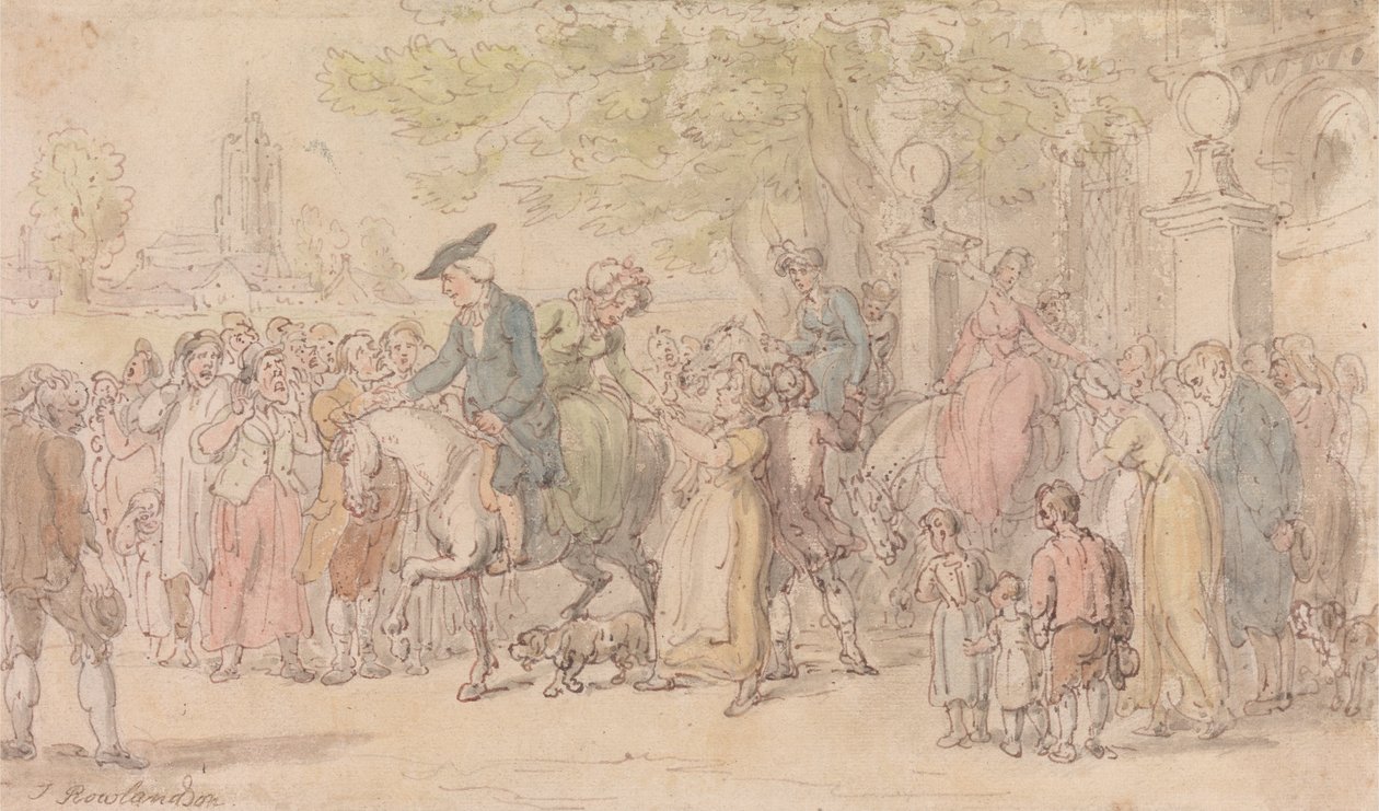 O Vigário de Wakefield - A Partida de Wakefield de Thomas Rowlandson