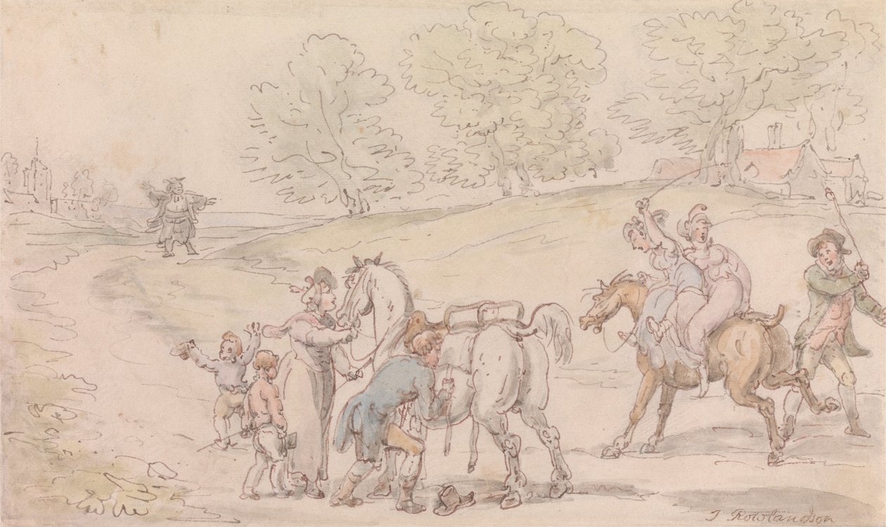 O Vigário de Wakefield - A Família dos Vigários no Caminho da Igreja de Thomas Rowlandson