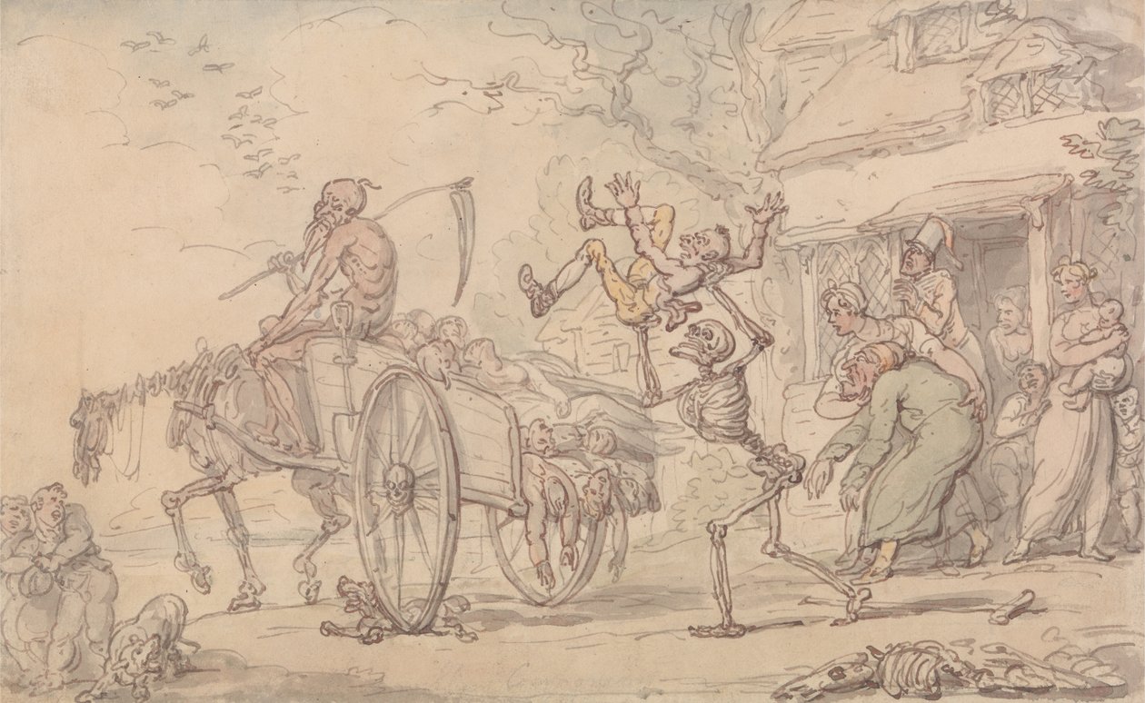 Tempo e Morte e Goody Barton de Thomas Rowlandson
