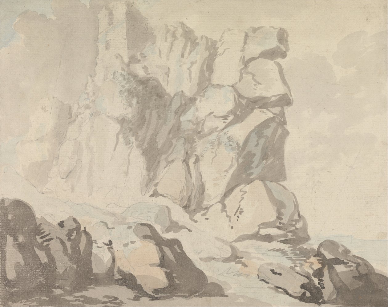 Castelo de Tintagel de Thomas Rowlandson