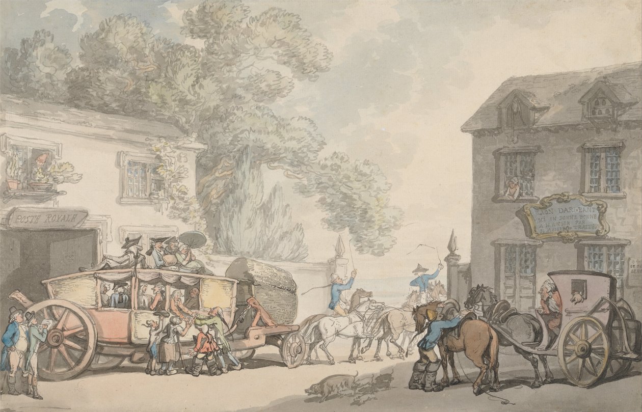 Viajando na França de Thomas Rowlandson