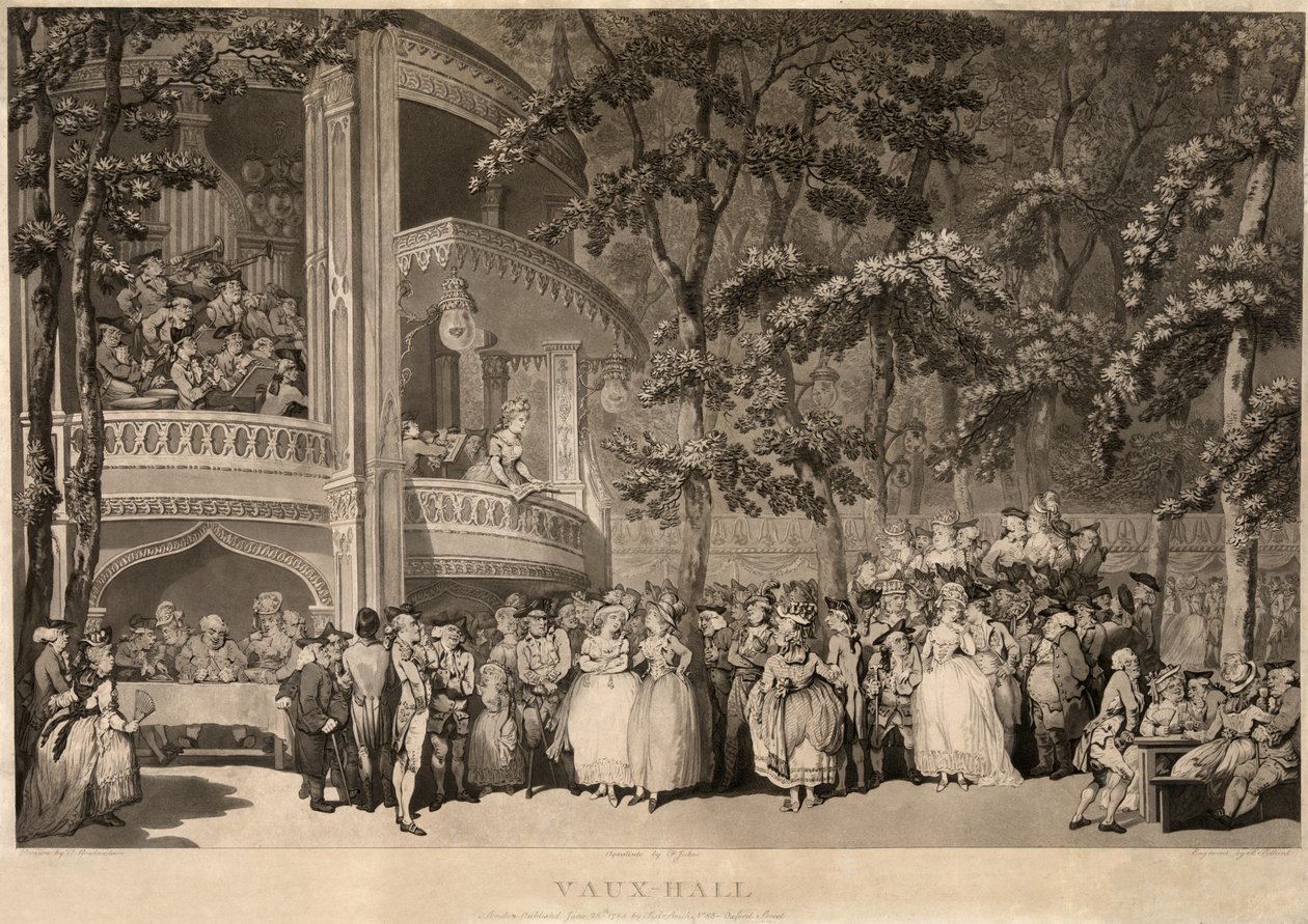 Jardins Vauxhall de Thomas Rowlandson