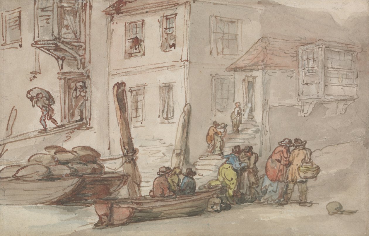 Wapping Old Stairs de Thomas Rowlandson