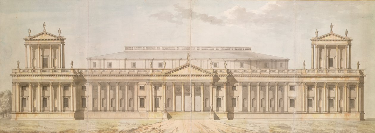 Sandby, Thomas (1721-98): Design para um Mausoléu Nacional de Thomas Sandby