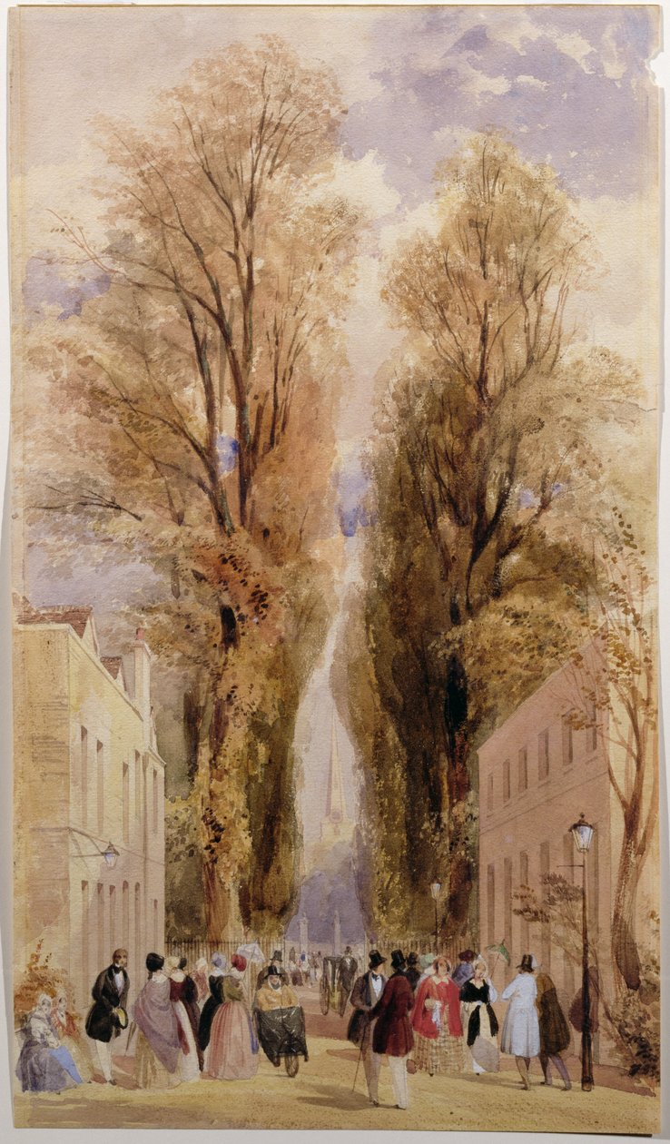 O velho poço anda, Cheltenham, c.1840 de Thomas Shotter Boys