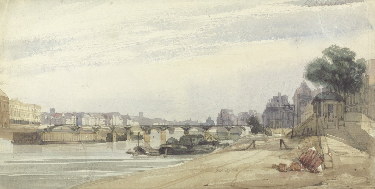 A Pont des Arts, Paris de Thomas Shotter Boys