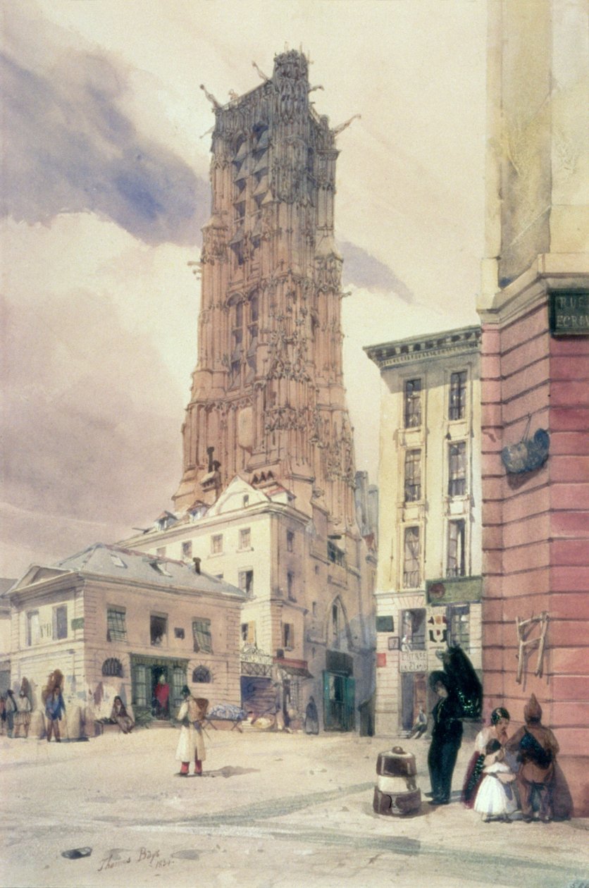 A, torre, de, st. Jacques, paris de Thomas Shotter Boys