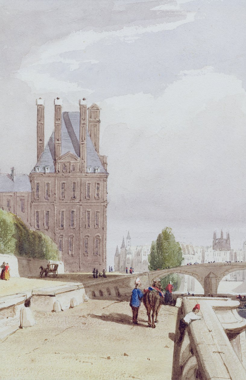 Vista, de, a, tuilleries, ligado, a, seine de Thomas Shotter Boys