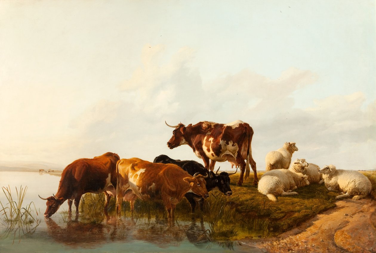 Uma tarde de verão, 1861 de Thomas Sidney Cooper