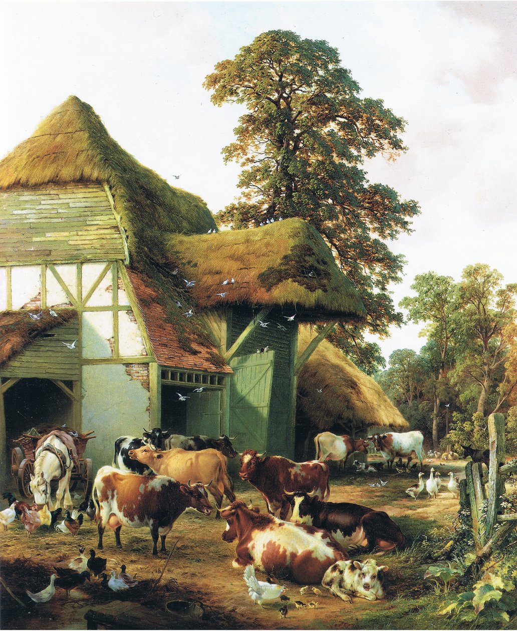 Uma fazenda em Kent de Thomas Sidney Cooper