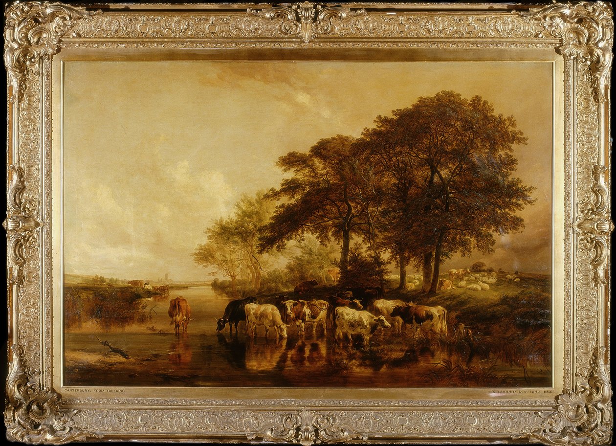 Cantuária de Tonford (óleo) de Thomas Sidney Cooper