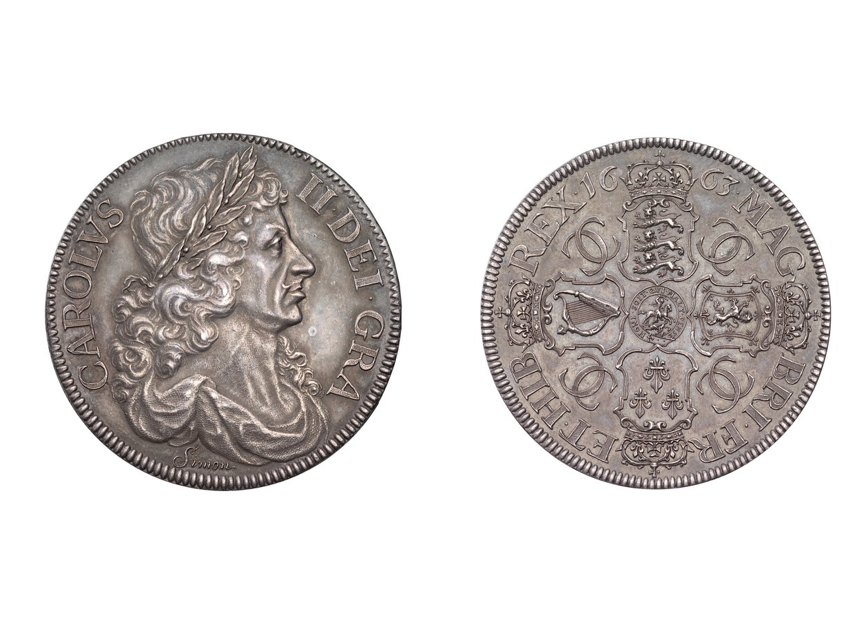 Coroa de petição, 1663 (metal) de Thomas Simon