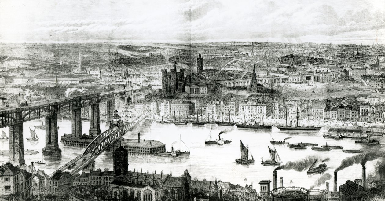 Newcastle upon Tyne, ilustração de &39;The Illustrated London News&39;, 16 de julho de 1887 de Thomas Sulman