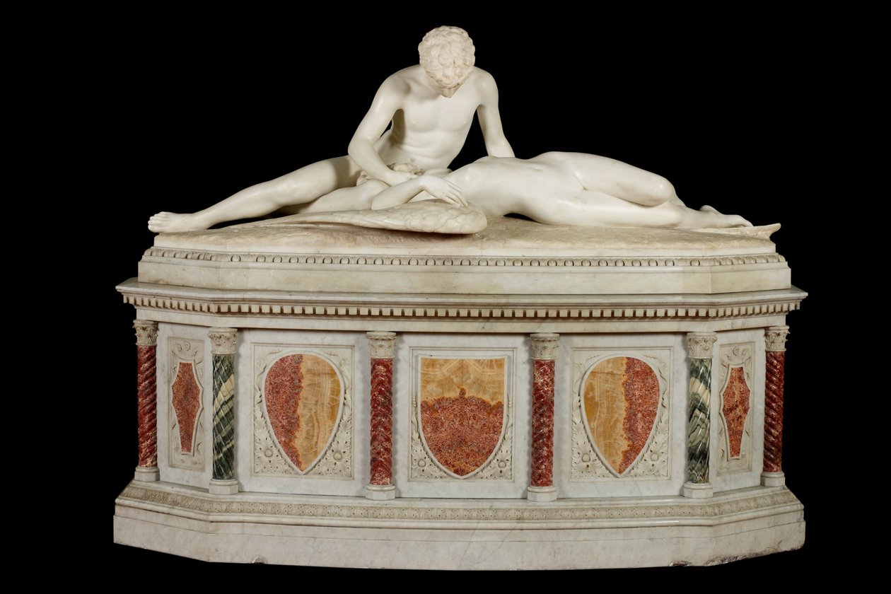 Anjo Caído, 1889 (pedra e mármore) de Thomas Waldo Story
