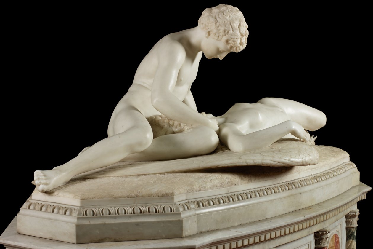 Anjo Caído, 1889 (pedra e mármore) de Thomas Waldo Story