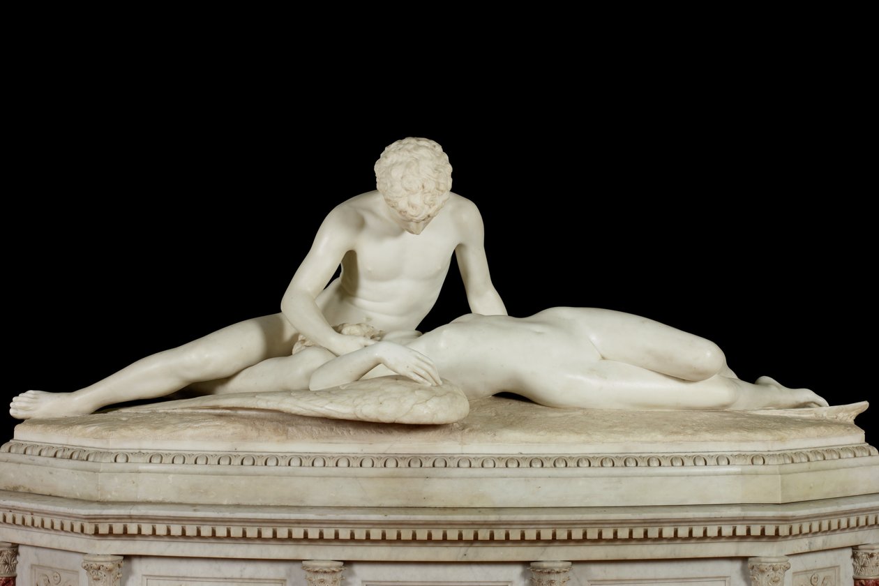 Anjo Caído, 1889 (pedra e mármore) de Thomas Waldo Story