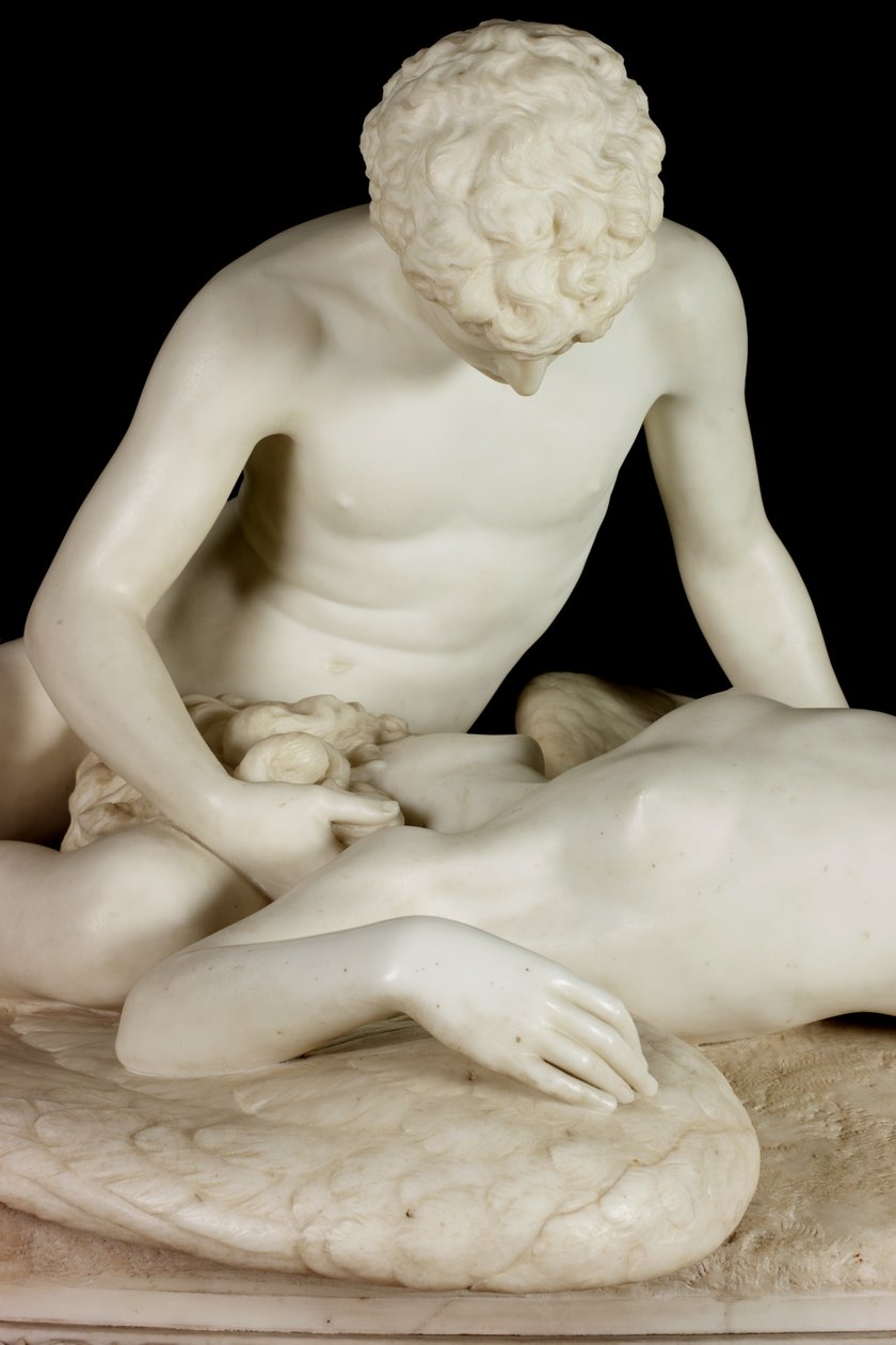 Anjo Caído, 1889 (pedra e mármore) de Thomas Waldo Story