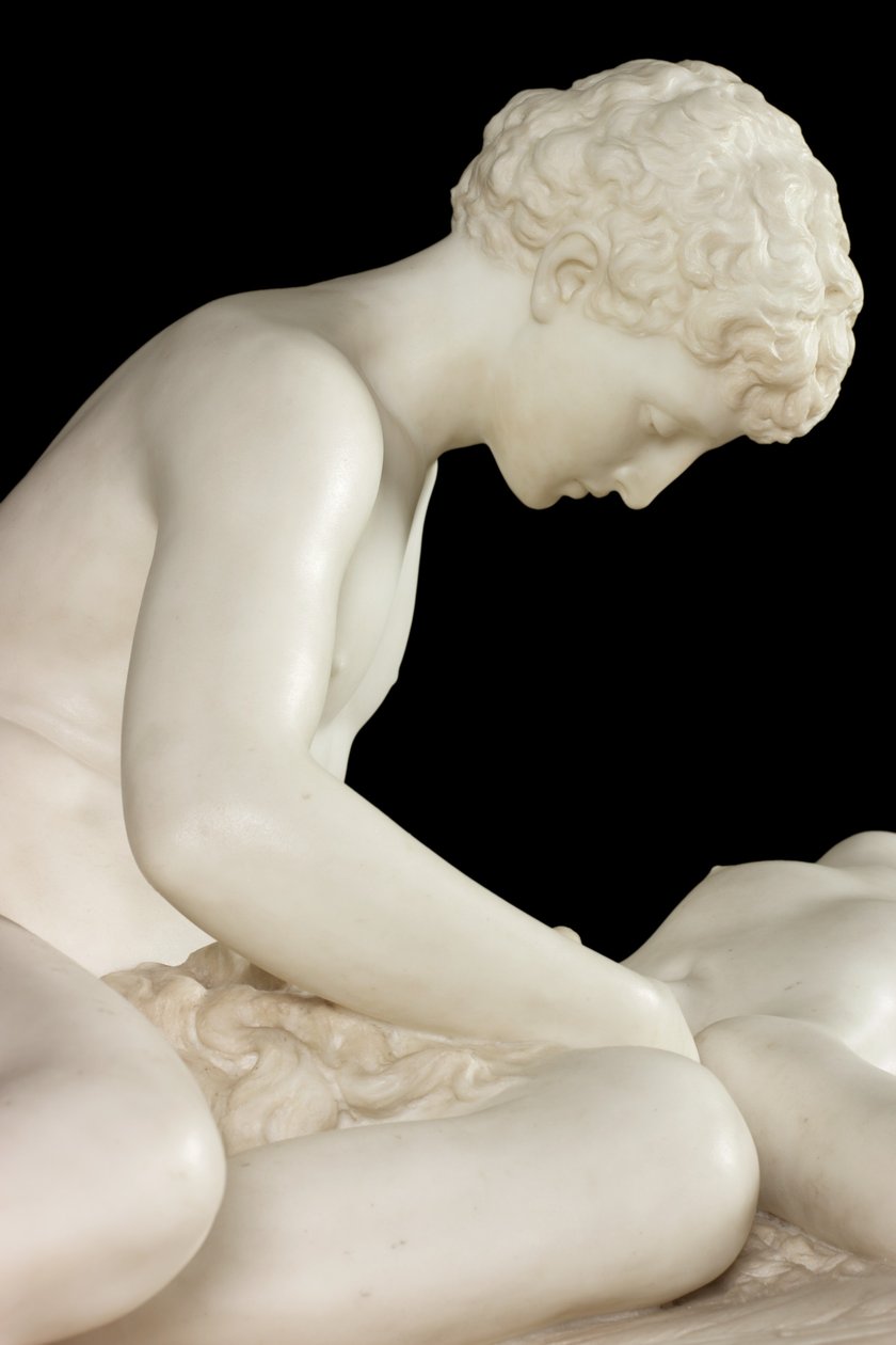 Anjo Caído, 1889 (pedra e mármore) de Thomas Waldo Story