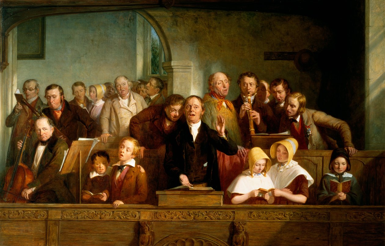 Coro da aldeia (ver também 12274) de Thomas Webster