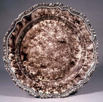 Placa de Staffordshire, c.1755 (louça de barro) de Thomas Whieldon