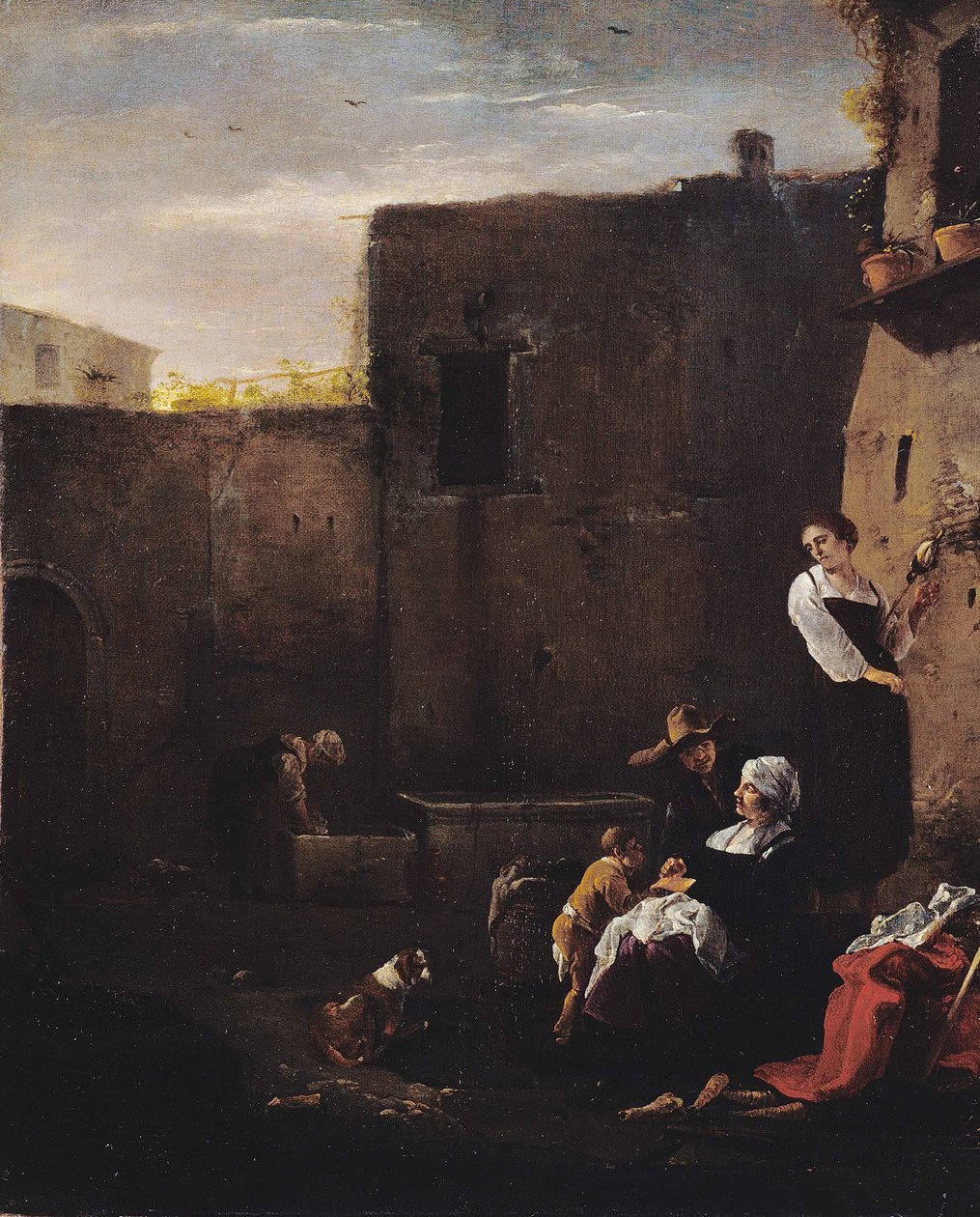 Pátio italiano de Thomas Wijck