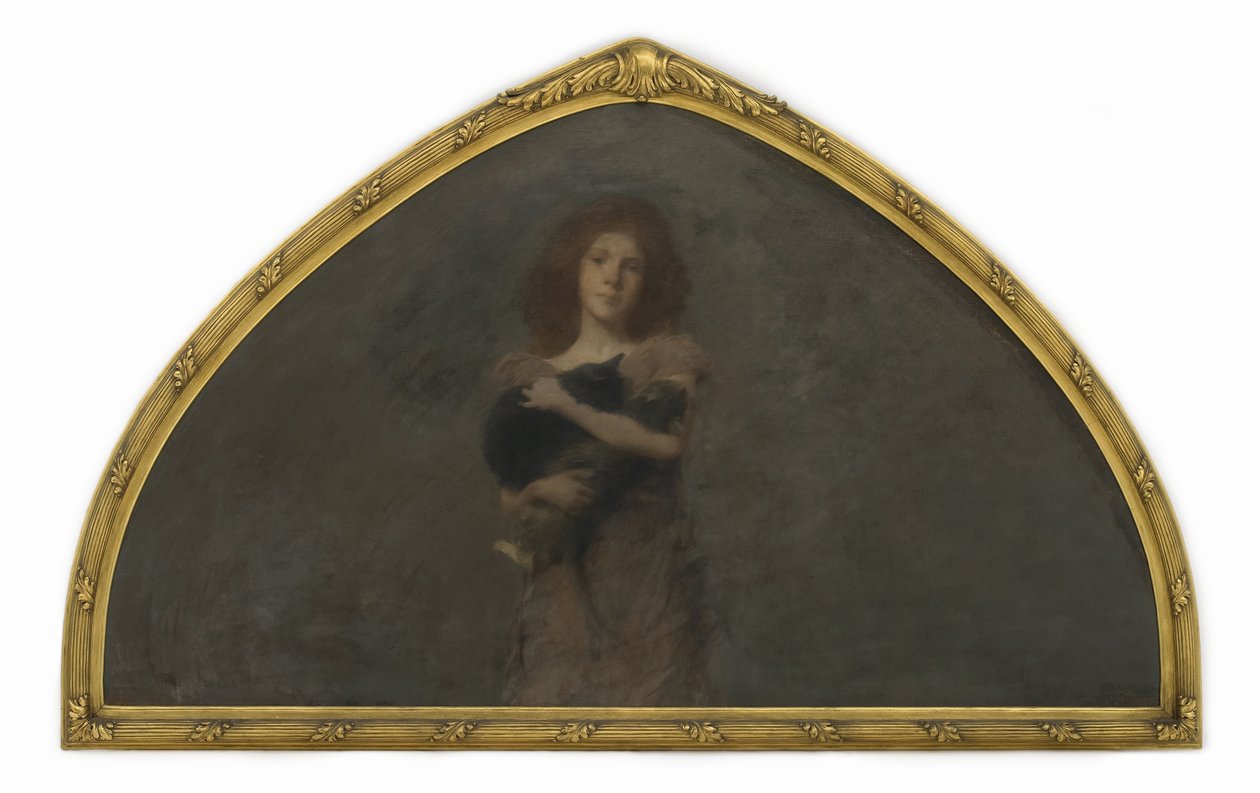 Retrato adiantado da filha do artista, 1893-94 de Thomas Wilmer Dewing
