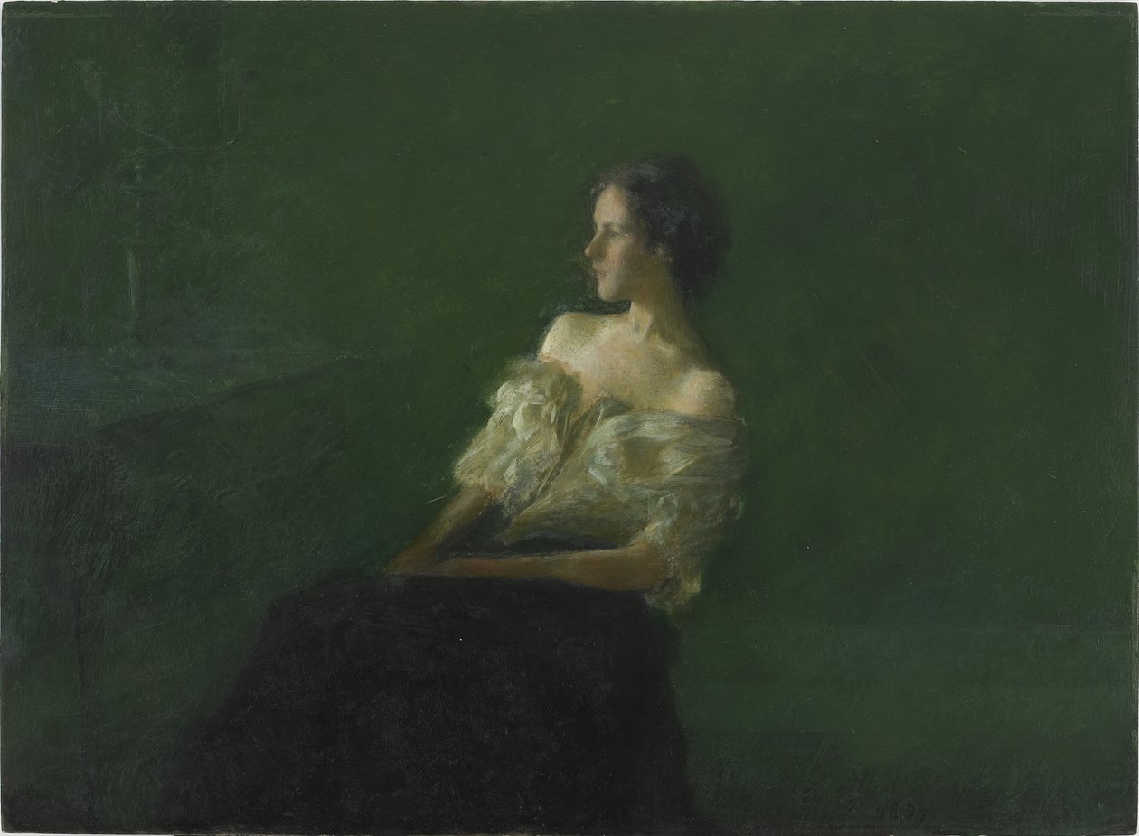 Estudo de uma mulher sentada, 1897 de Thomas Wilmer Dewing