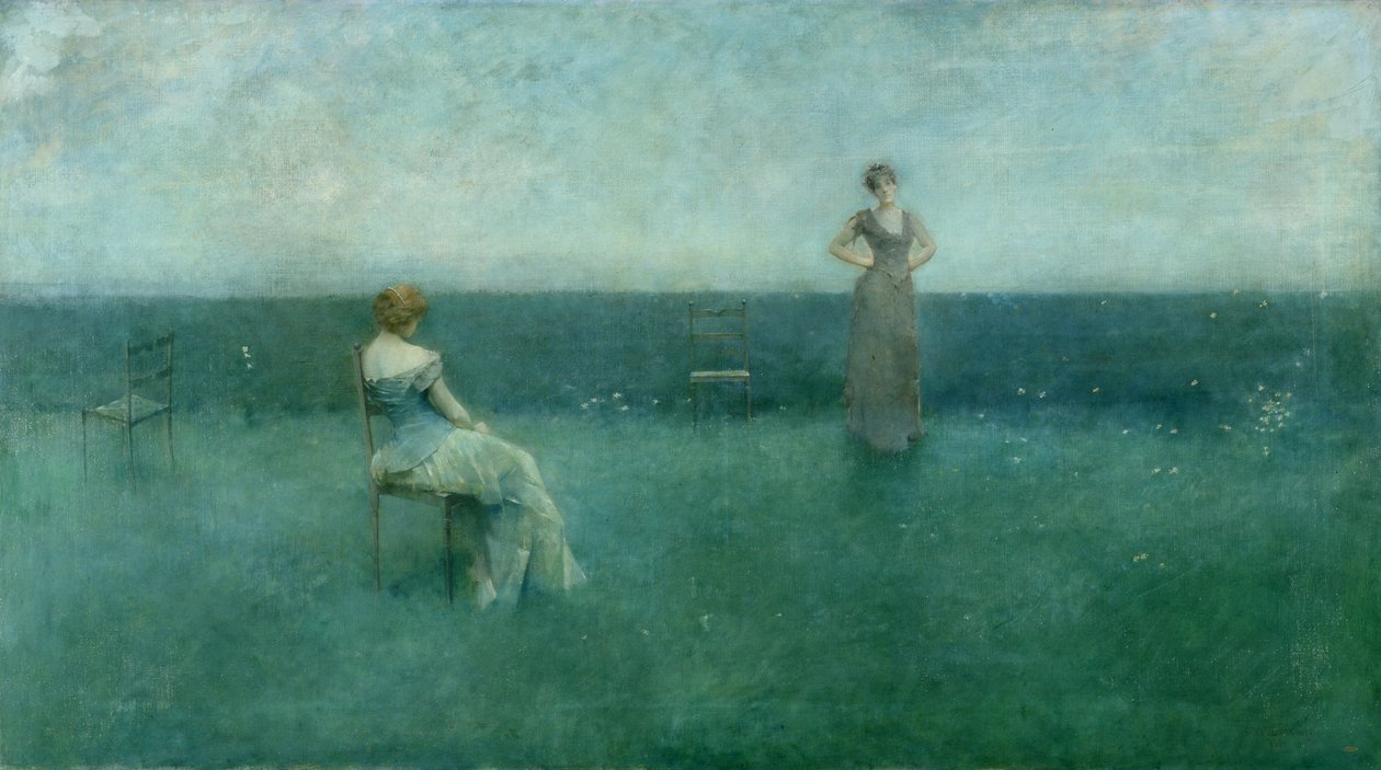 A Recitação, 1891 de Thomas Wilmer Dewing