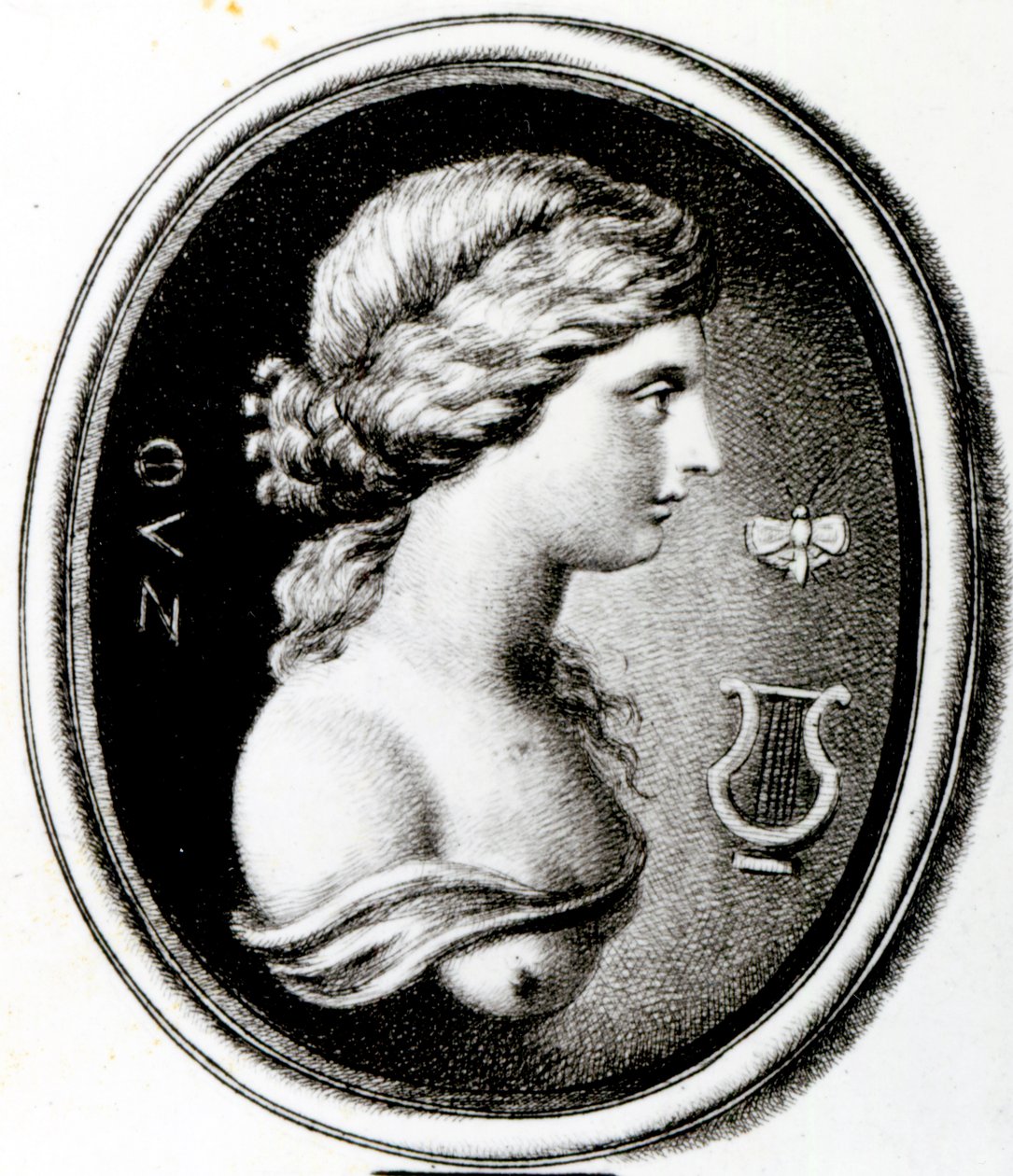 Retrato de safo de Thomas Worlidge