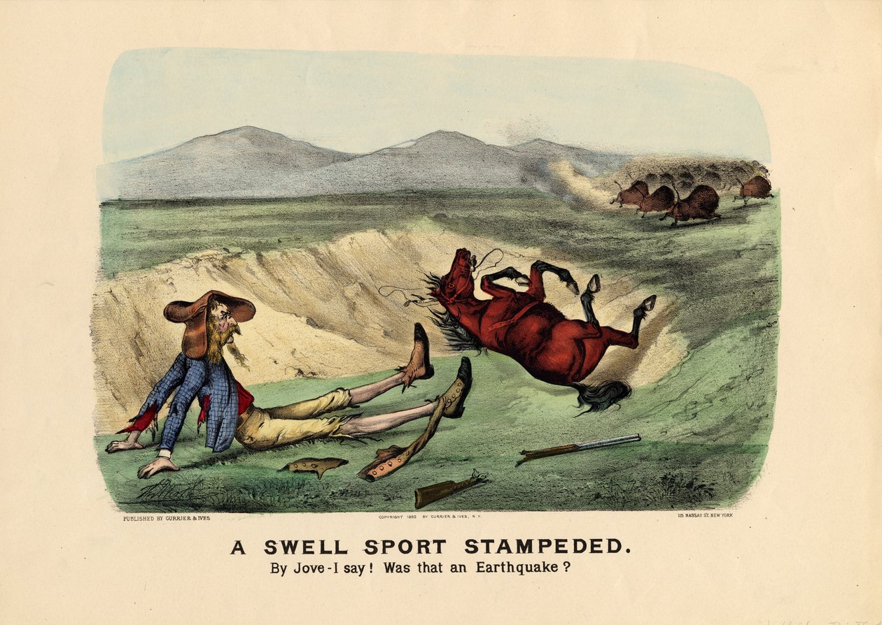 Um esporte de ondas acelerou, pub. por Currier und Ives, 1882 de Thomas Worth