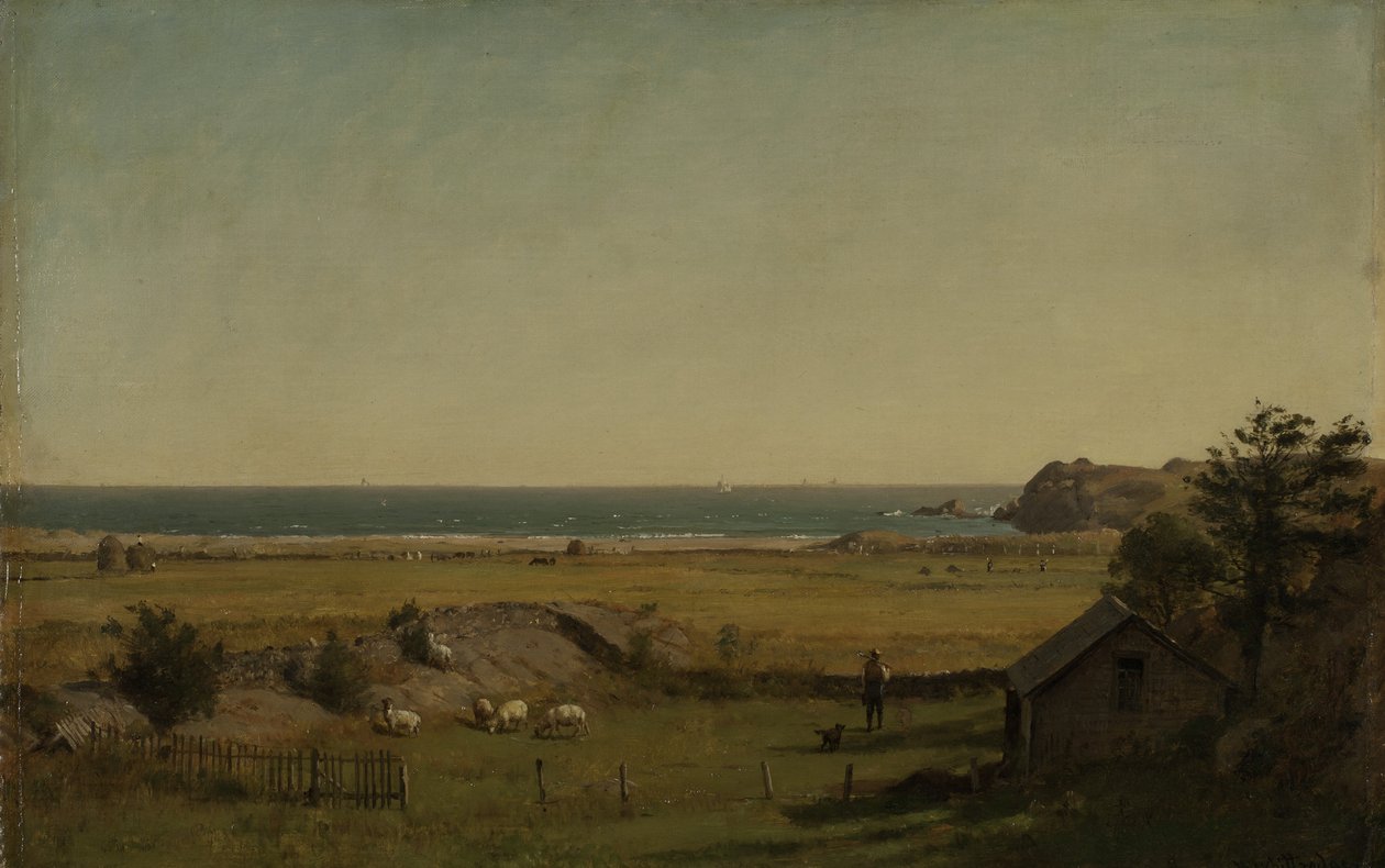 Perto de Newport, Rhode Island, 1840-70 de Thomas Worthington Whittredge