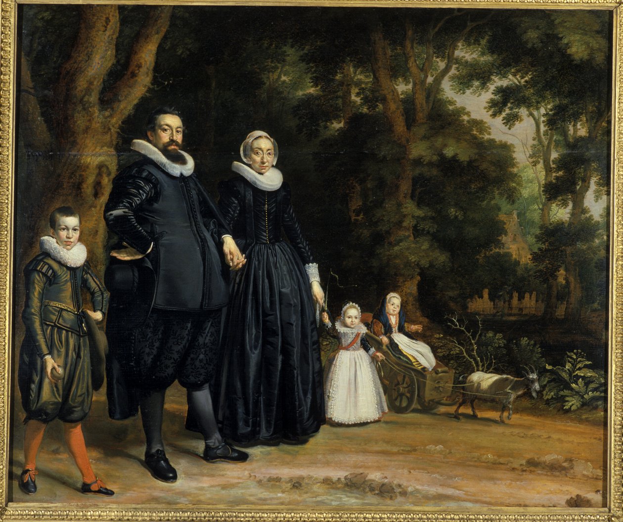 Uma família holandesa, 1624 de Thomas de Keyser