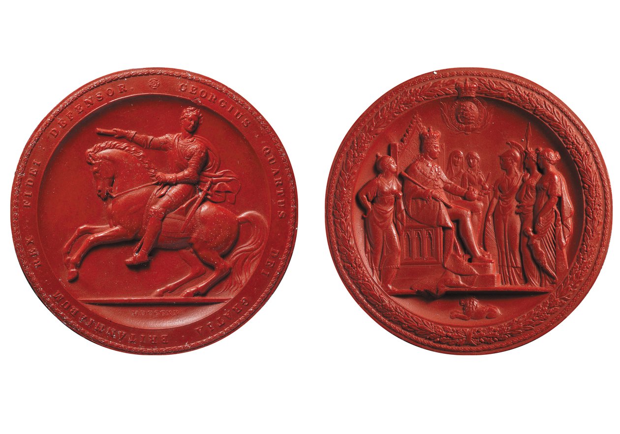 Grande Selo de Jorge IV, c.1821 (cera) de Thomas the Elder Wyon