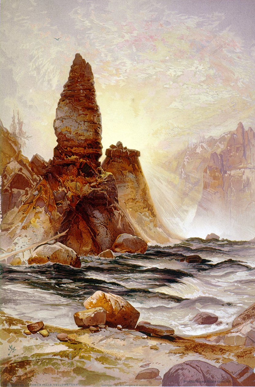 A Torre de Tower Falls, Yellowstone
