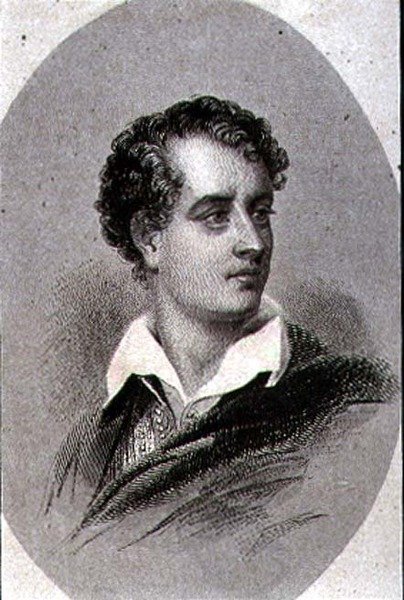 Retrato de George, Lord Byron (1788-1824) (gravura) de Thomas (after) Phillips