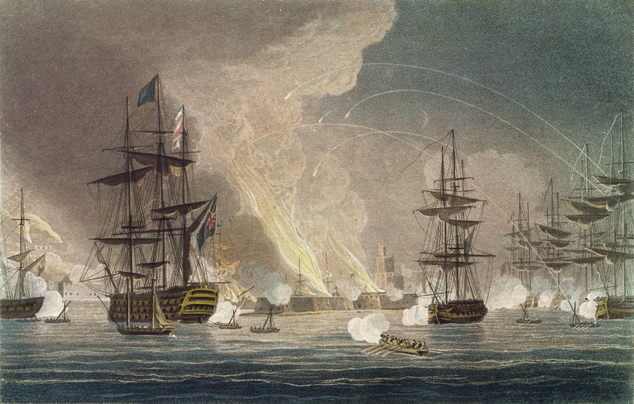 O Bombardeamento de Argel pela Marinha Real de Thomas (after) Whitcombe