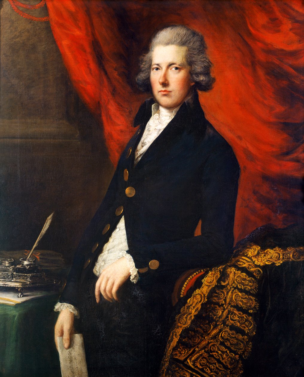 William Pitt the Younger, c.1788 (óleo sobre tela) de Thomas (attr. to) Gainsborough