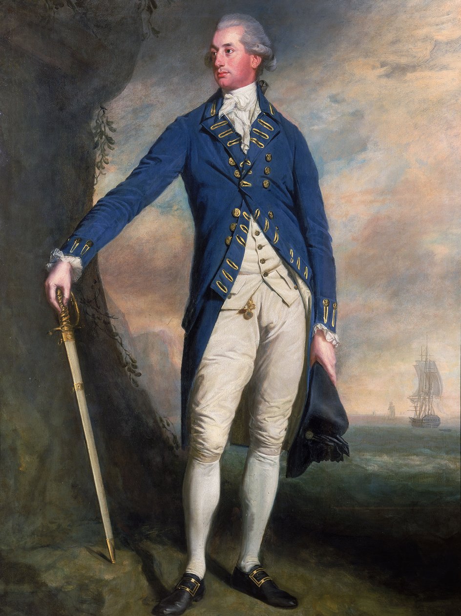 Capitão Sir George Montagu (1750-1829), c.1780-90 (óleo sobre tela) de Thomas (attr.to) Beach