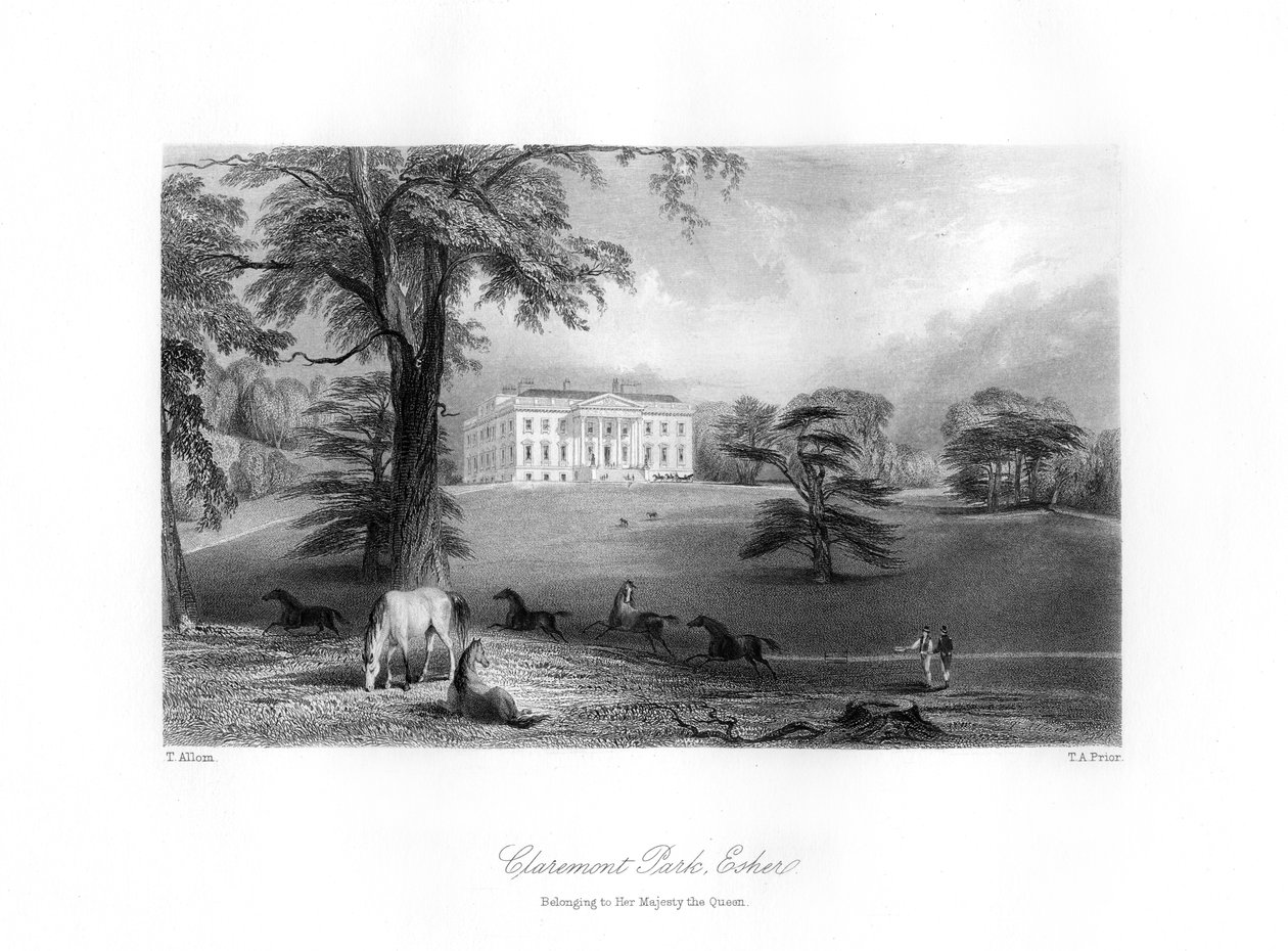 Parque de Claremont, Esher, Surrey, século XIX. de Thomas Abel Prior