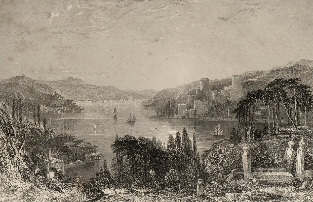 Boumeli Hissar, ou o Castelo da Europa de Thomas Allom