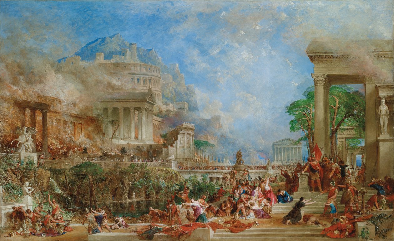 O saco de Corinto, 1870 de Thomas Allom