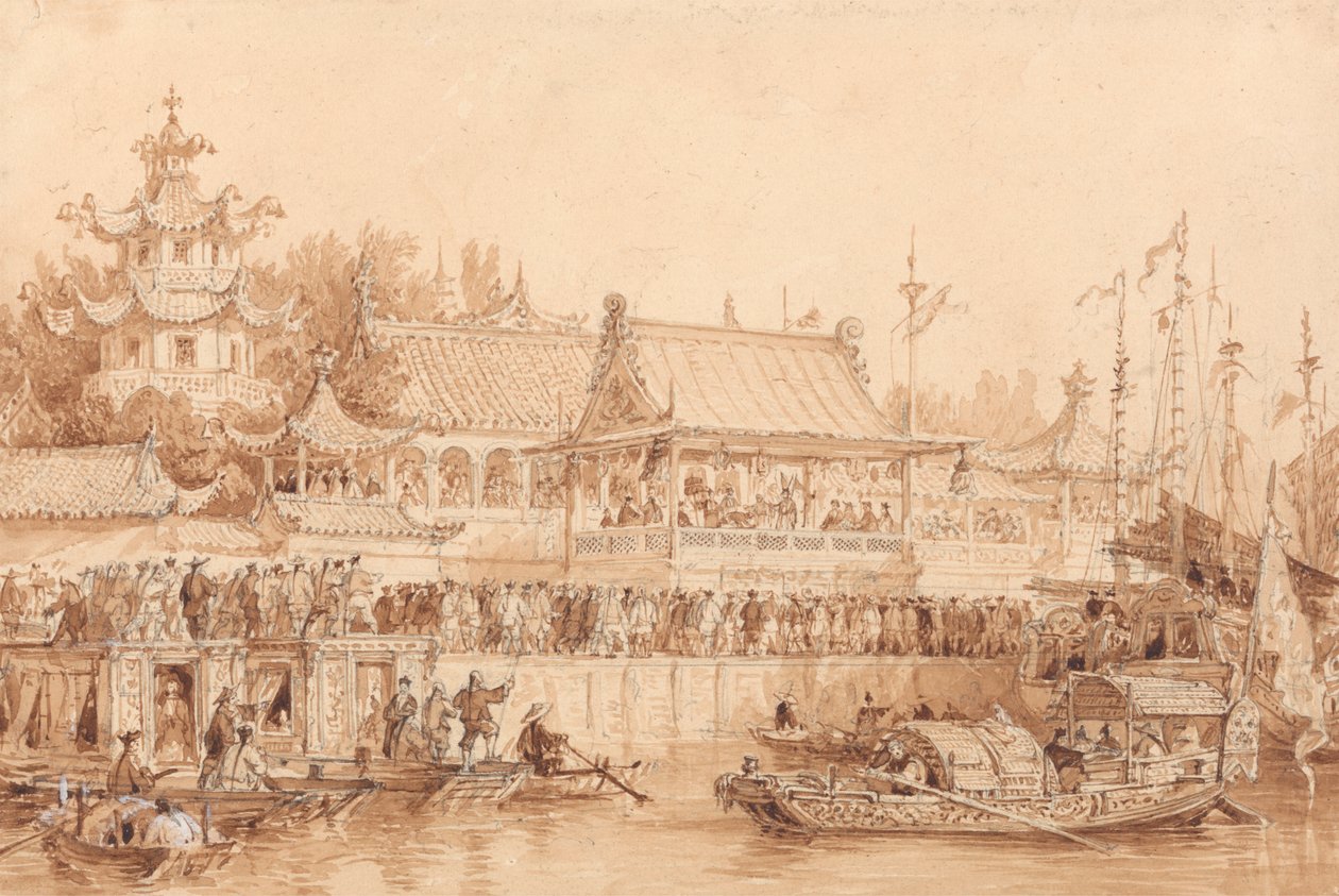 O Teatro em Tien-Sin de Thomas Allom
