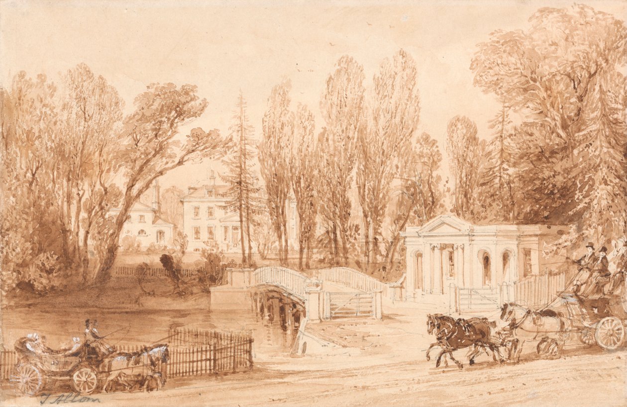 Thorncroft, perto de Leatherhead de Thomas Allom