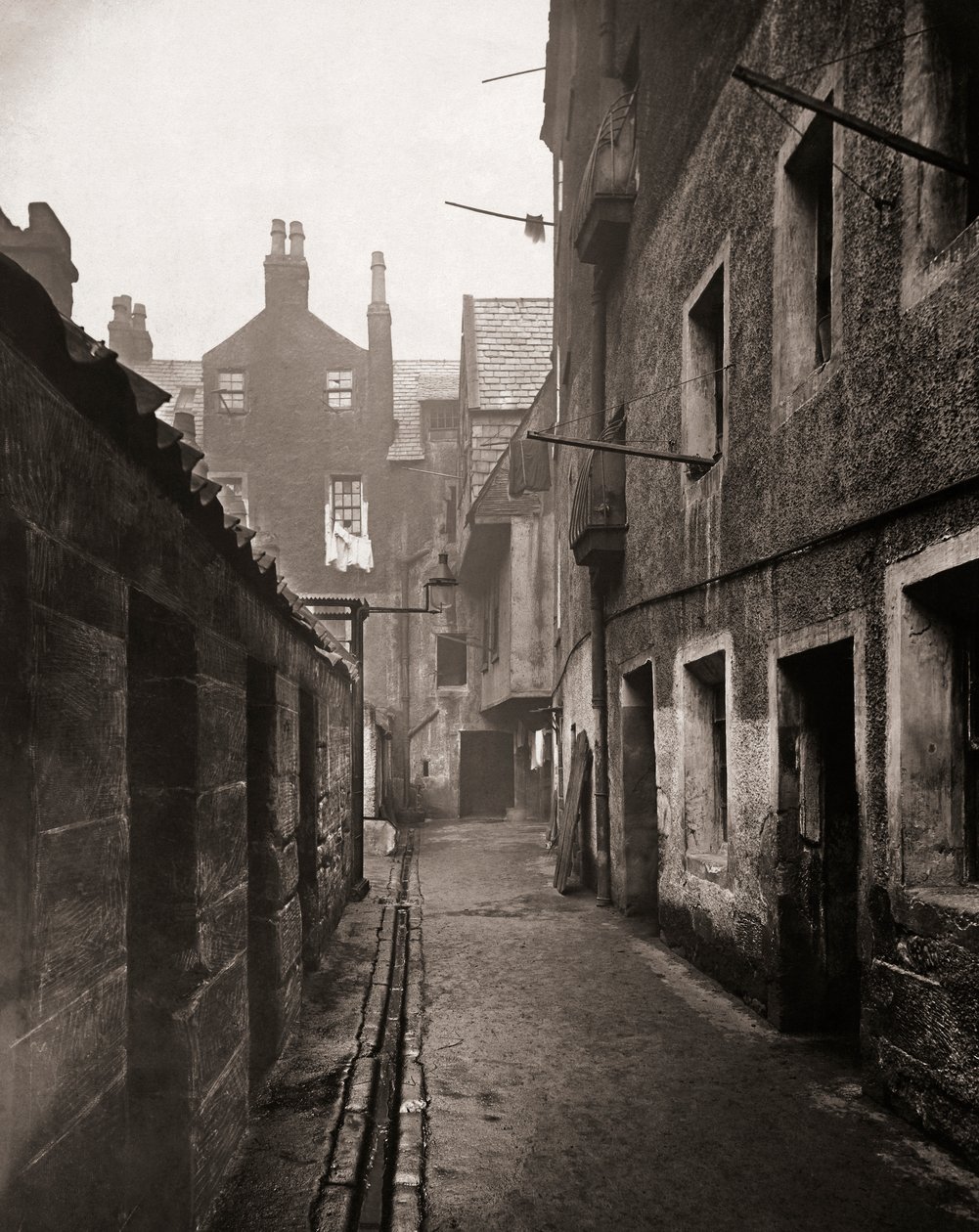 Close, High Street, Glasgow, Escócia de Thomas Annan