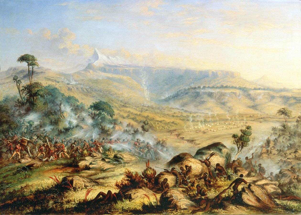As costas do porco ou um grande pico do Amatola-British-Kaffraria de Thomas Baines