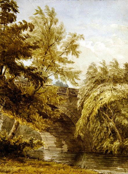 Paisagem (aguarela sobre papel) de Thomas Baker