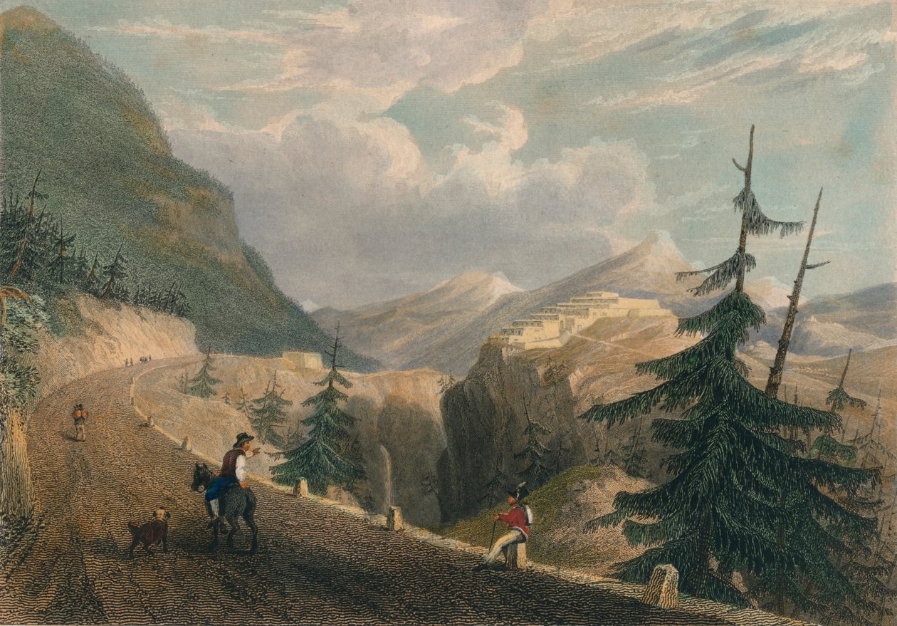 Forte Lesseillon, perto de Bramante, 1827. de Thomas Barber