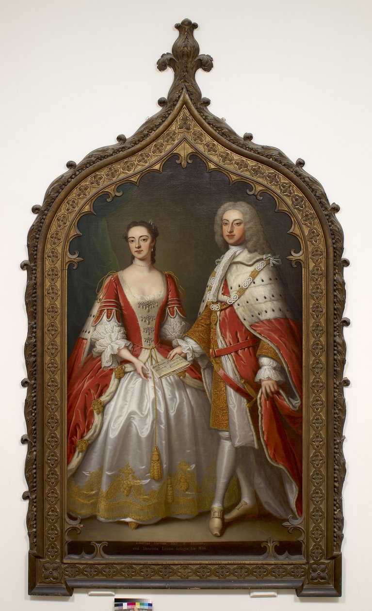 Thomas Fermor, 1º Conde de Pomfret e Henrietta Louisa, Condessa de Pomfret, c.1750 de Thomas Bardwell
