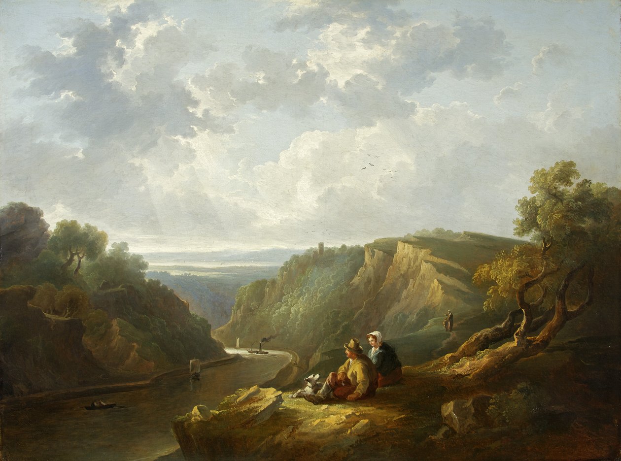 O desfiladeiro de Avon (óleo sobre tela) de Thomas Barker
