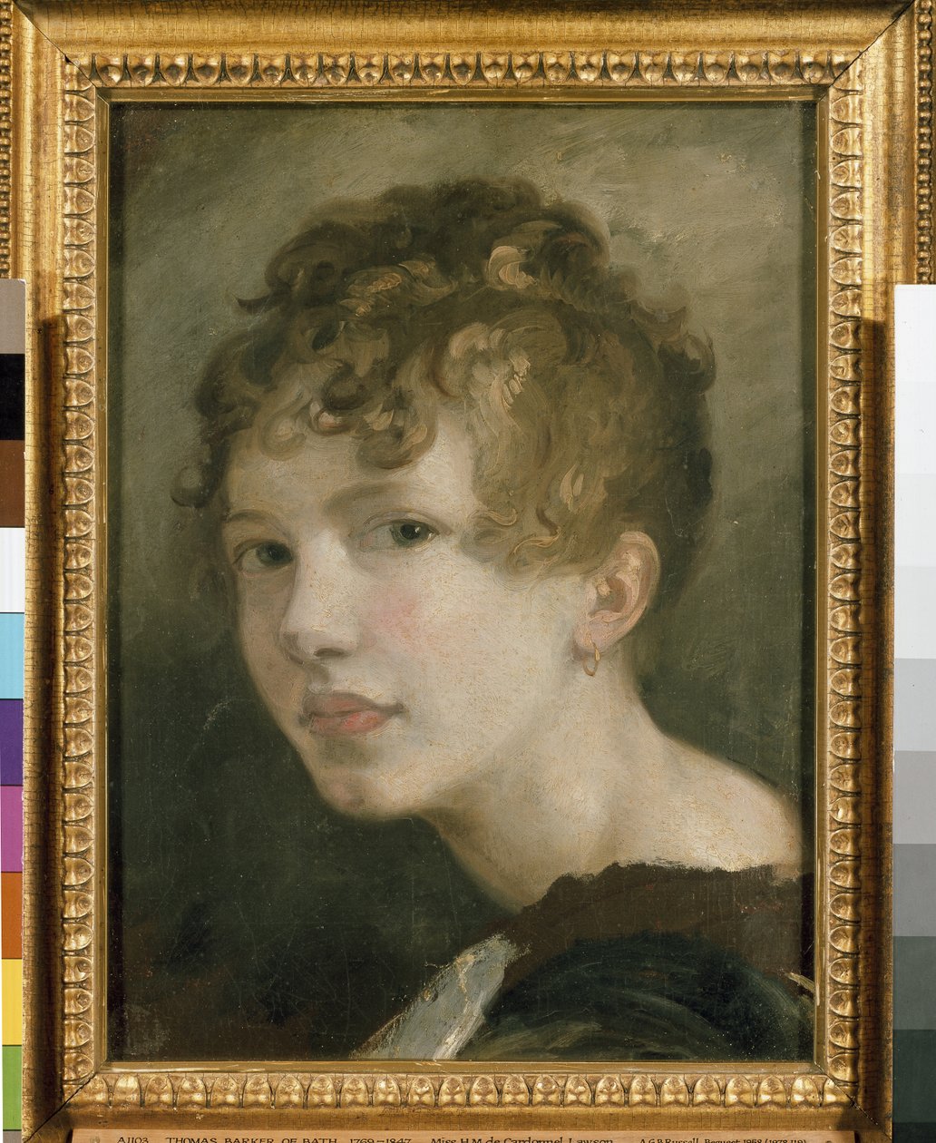 Retrato de Miss HM de Cardonnel Lawson, século XIX de Thomas Barker of Bath